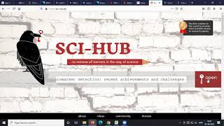 Scihub removing barriers in the way of science [upl. by Oilalue]