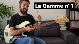 La Gamme n°1 à Connaitre à la Basse 🎸 [upl. by Nylirehc723]