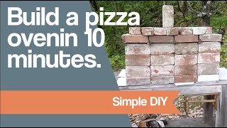 Build a pizza oven in 10 minutes [upl. by Hannahoj]