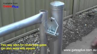 Gate Latch 2 way for round pipe and square [upl. by Greenwell]