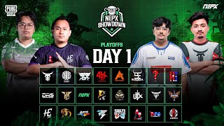 PUBG Mobile NEPX Showdown  Play Offs Day 1 [upl. by Isiahi]