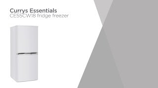 Currys Essentials CE55CW18 5050 Fridge Freezer  White  Product Overview  Currys PC World [upl. by Norraa]