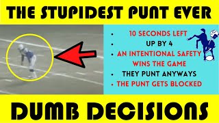 Dumb Decisions The STUPIDEST Punt EVER  Lions  Colts 1977 [upl. by Hsara]