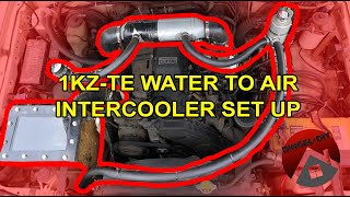 DIY 1KZTE Water to Air Intercoler Setup  Toyota Hilux [upl. by Eniamurt]