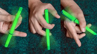 3 EASY VISUAL Pen Spinning Tricks  TUTORIAL [upl. by Hollington226]