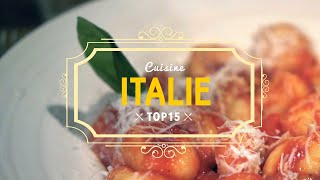 TOP 15 de la cuisine ITALIENNE 🍲 Voyage en Italie [upl. by Ztirf]