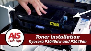 Toner Installation Kyocera P2040dw and P3045dn [upl. by Kotick]