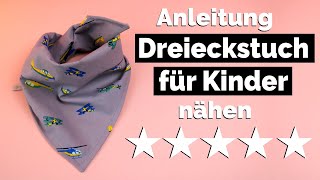 Dreieckstuch für Kinder nähen [upl. by Kiri901]