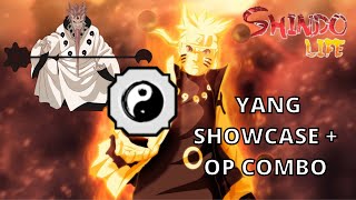 Shindo Life  Yang Showcase  Combo [upl. by Ledba]