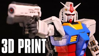 3D PRINTING GUNDAM  Gunpla Accessories with DLP Resin Printing [upl. by Deborath143]