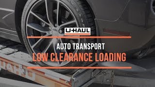 Auto Transport Low Clearance Loading [upl. by Nyleak]