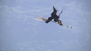 Witch on Broomstick Spotted Soaring Over French Village [upl. by Cogen860]