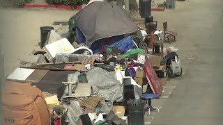 Los Angeles COVID and a homeless beach tent city [upl. by Taro]