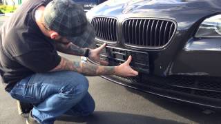 How to Mount Your Custom European License Plate Using Screws [upl. by Auhesoj]