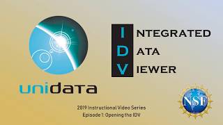 Unidata IDV Basics 2019 Episode 1 Launching the IDV [upl. by Nairde]