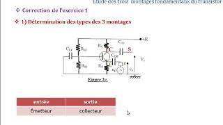 série4 exo1 partie1montage émetteur commun [upl. by Libys31]