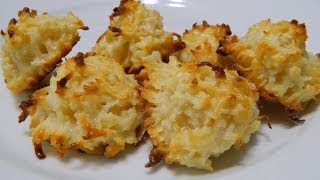 How to make Besitos de Coco Coconut Macaroons  Easy Puerto RIcan Recipe [upl. by Ynattirb]