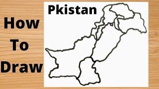 Easy trick to draw the map of Pakistan [upl. by Nylauqcaj465]