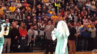 National Anthem at Indiana Pacers vs Jazz [upl. by Nylhtac]