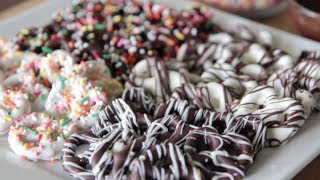 How to Make Chocolate Covered Pretzels  Tutorial [upl. by Gona999]