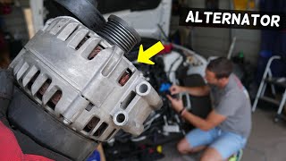 ALTERNATOR REPLACEMENT REMOVAL BMW E90 E91 E92 E93 [upl. by Fornof341]