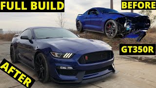 Rebuilding Wrecked 2016 Mustang Gt350r Rebuild in 10 Mins like THROTl [upl. by Dulla]