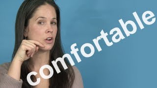 How to Pronounce COMFORTABLE  AMERICAN ENGLISH PRONUNCIATION [upl. by Courtenay]