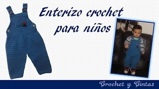 ENTERIZO MAMELUCO CROCHET PARA BEBES [upl. by Nappie960]