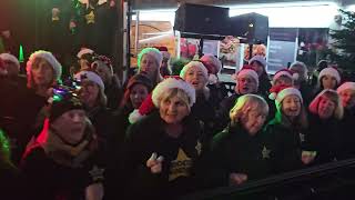 WHAT CHRISTMAS MEANS TO ME Rock Choir at Birkdale Lights Switch On 1st December 2024 [upl. by Virendra272]