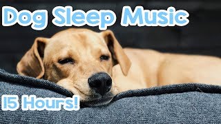 Dog Sleep Music  15 hours of Relaxing Melodies to keep your dog asleep 🐶 [upl. by Ayikahs]