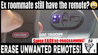 🆕 Easy HowTo Erase and Reprogram Genie Garage Door Remotes and Keypad [upl. by Eugor]