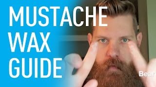 How To Apply Mustache Wax Natural Style  Eric Bandholz [upl. by Eanrahs]