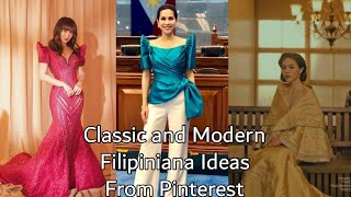 Filipino stars and models wearing Traditional and Modern Filipiniana allaboutpinterest [upl. by Nosredna249]