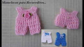 Mamelucos para recuerditos crochet recuerditos recuerdosnorma souvenirulangtahun [upl. by Esidnac650]