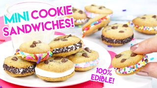 How to Make MINI Cookie Sandwiches in an Easy Bake Oven [upl. by Hekking]