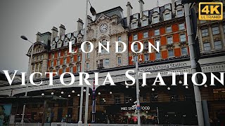 London Victoria Station Walk Through England 4K [upl. by Aisat]