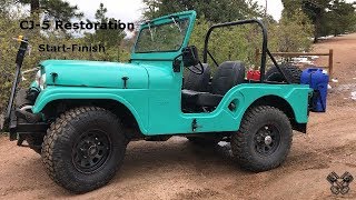 1965 Jeep CJ5 Restoration Full Video [upl. by Drummond]