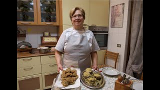 CARCIOFI RIPIENI E FRITTI PARTE 1  RICETTA DELLA NONNA MARIA [upl. by Eatnahc]