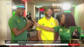 Bafana Bafanas send off to AFCON [upl. by Ahteres616]