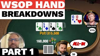 Hand Breakdowns Strategy and Analysis from the 2021 WSOP Part 1 [upl. by Pippy]