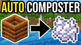 EASY AUTOMATIC COMPOSTER amp Bonemeal Farm  Minecraft Survival [upl. by Esir812]