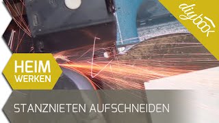 Nieten entfernen Stanznieten aufschneiden und ausbohren [upl. by Oates]