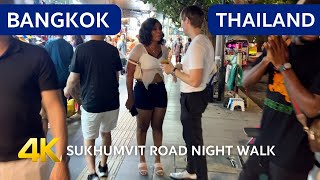 BANGKOK Thailand NIGHTLIFE 2023 🇹🇭 Sukhumvit Road [upl. by Yelhs]