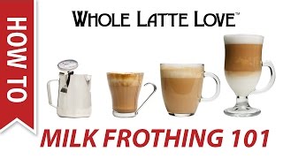 Milk Frothing for Beginners [upl. by Kellyann]