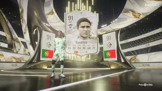 Messi amp Eusebio Double Walkout  EAFC 24 Pack [upl. by Kemeny]