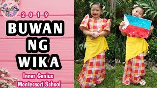 BUWAN NG WIKA 2019  Filipiniana dress for kids  national costume Philippines [upl. by Auhsohey]