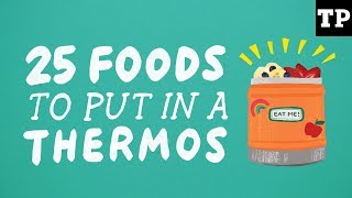 25 foods to put in a Thermos [upl. by Norramic]