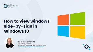 How to View Two Windows SideBySide in Windows 10 [upl. by Nivahb427]