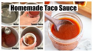 Homemade Taco Sauce How to make taco sauce [upl. by Ranson]