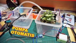 Penyiram Tanaman Otomatis Soil Moisture Sensor VLOG118 [upl. by Aeiram65]